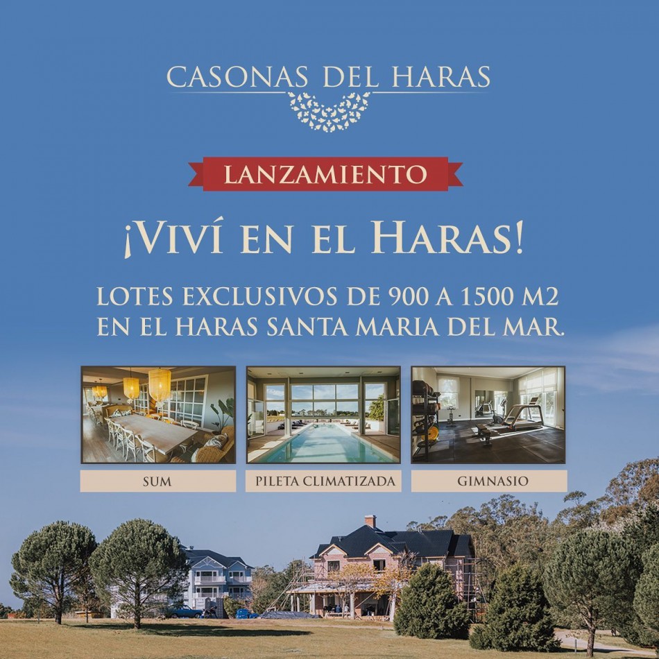 LOTE EN VENTA EN BARRIO CASONAS DEL HARAS