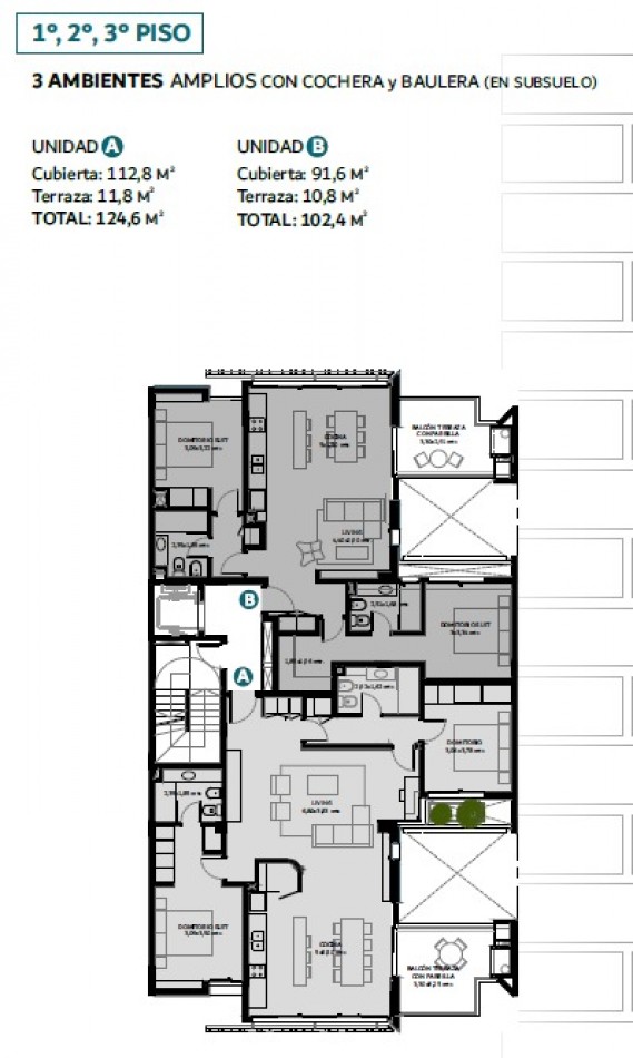 DEPARTAMENTO DE 3 AMBIENTES A ESTRENAR CON AMPLIA TERRAZA EXCLUSIVA Y COCHERA DOBLE. CORAZON DE CHAUVIN. EXCELENTE DISEÑO Y CALIDAD CONSTRUCTIVA. POSESION INMEDIATA.