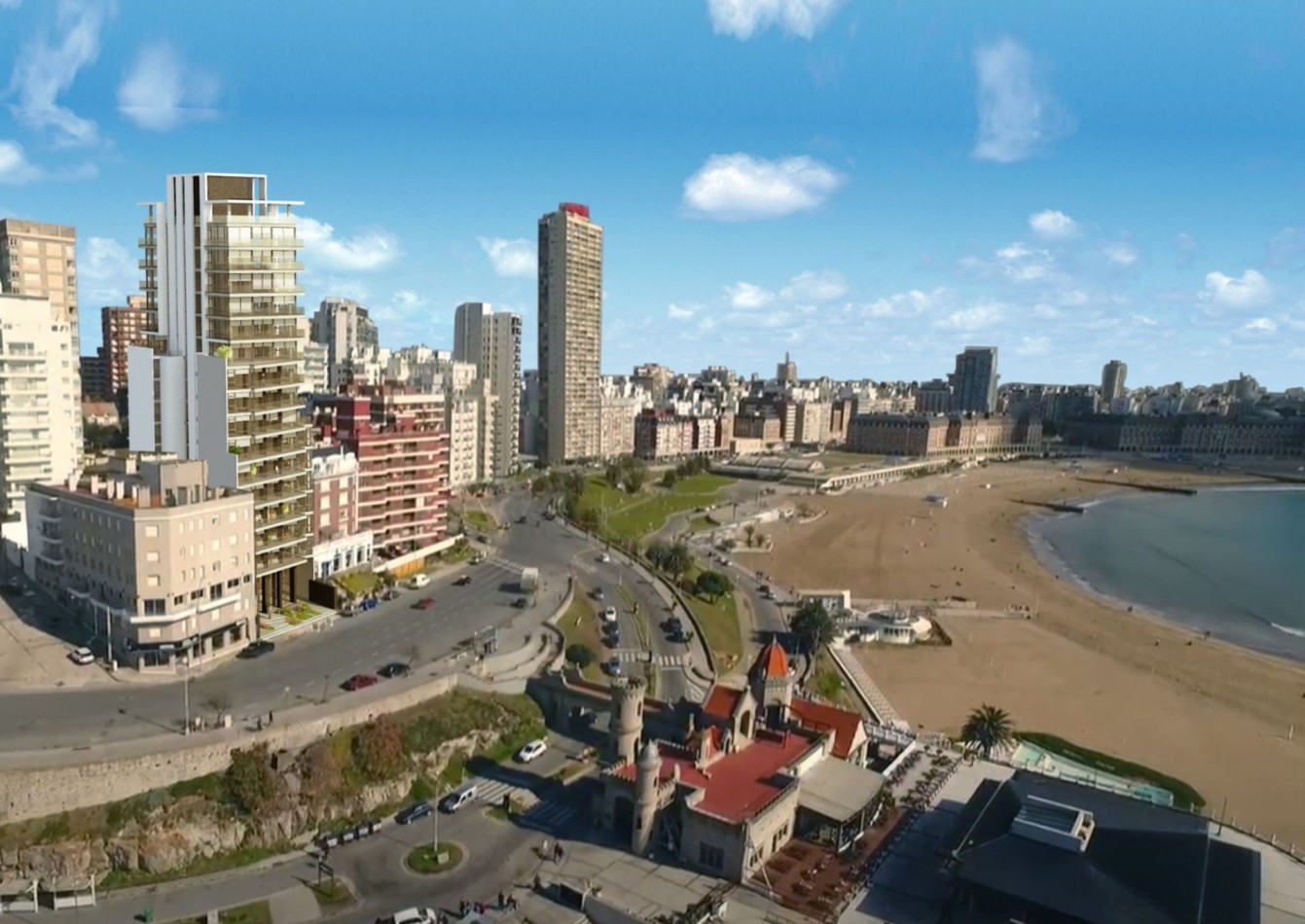 DEPARTAMENTO DE 3 AMBIENTES FRENTE AL MAR. A ESTRENAR. EN CONSTRUCCION. FINANCIAN